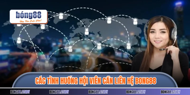 Các tình huống hội viên cần liên hệ Bong88